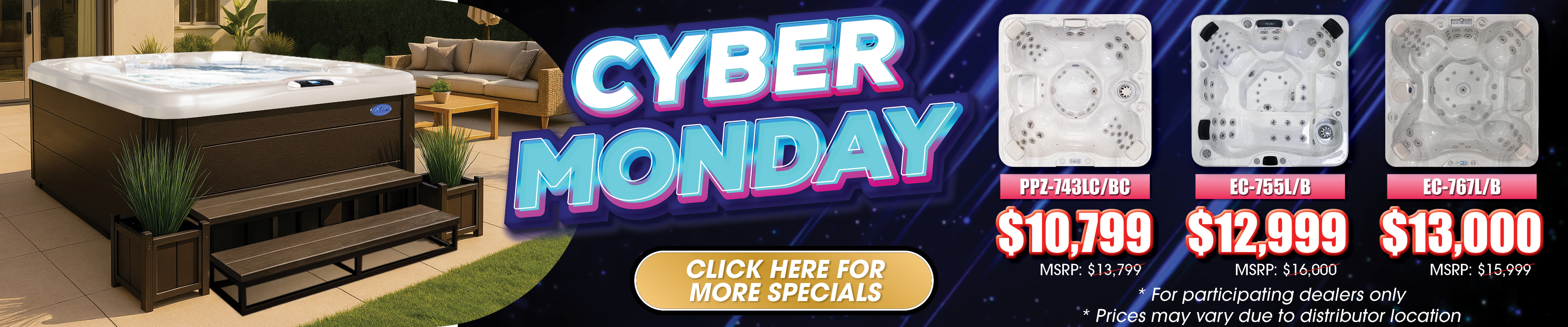 Calspas hot tub being used in a family setting - Greenville