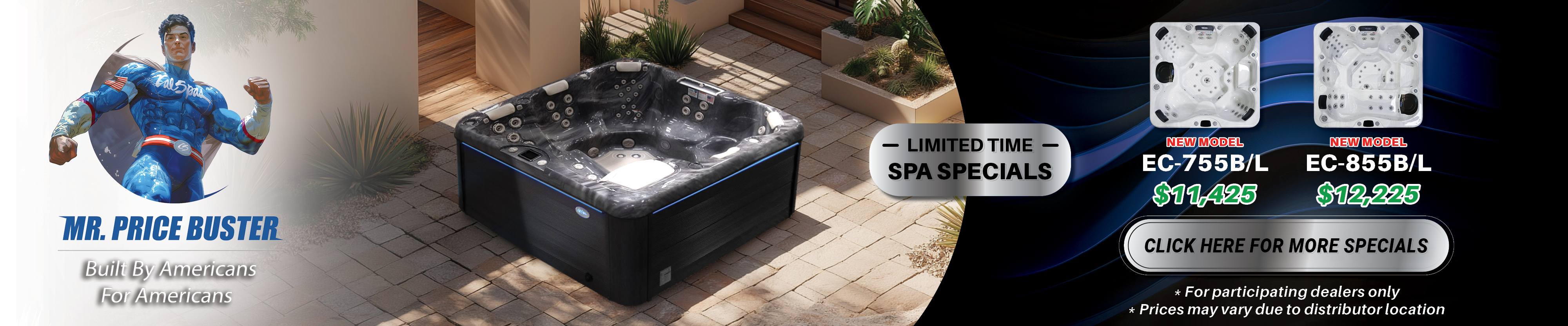 Calspas hot tub being used in a family setting - Greenville